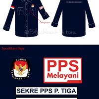 Gambar baju kemeja pps kpu kemeja panitia pemilihan umum terbaru - Navy, S dari Blackbenkstore undefined 4 Tokopedia
