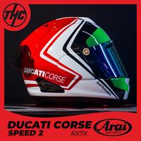 Gambar ARAI RX7X DUCATI CORSE SPEED 2 FULL FACE HELMET ORIGINAL dari THC Helmet Tangerang undefined 2 Tokopedia