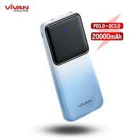 Gambar Powerbank VIVAN 20000mAh Fast Charging QC 3.0 PD 22.5W 3 Output - D20 dari Vivan Audio Store undefined 3 Tokopedia