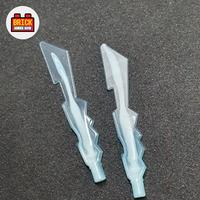 Gambar Lego Aksesoris Weapon Sword Jagged Edges with Marbled White Original - Trans Green dari Brick Jaman Now Shop undefined 4 Tokopedia