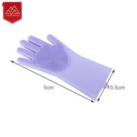 Gambar Sarung tangan silicone gloves silikon sarung tangan cuci piring wc - Biru dari Toso Mart undefined 2 Tokopedia