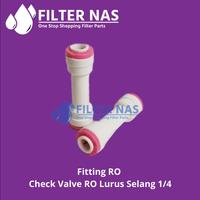 Gambar Check Valve RO Selang 1/4 dan 3/8 - 1/4 dari FILTER NAS undefined 2 Tokopedia