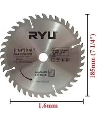 Gambar RYU Circular Saw Blade / Mata Gergaji Sirkel uk. 7 inch x 40 Teeth dari MAXITOOLS undefined 3 Tokopedia
