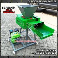 Gambar Mesin Pencacah Rumput Kompos Mahkota MCC 6-300 + Diesel Solar TERBAIK - + Dinamo 2 HP dari Glodok Diesel undefined 3 Tokopedia
