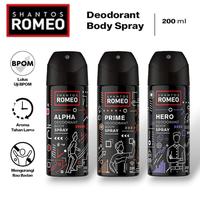 Gambar Shantos Romeo Body Deodorant Spray Pria 200 ml Prime dari Shenamora undefined 5 Tokopedia
