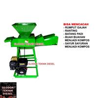 Gambar Mesin Pencacah Rumput Kompos Mahkota MCC 6-300 + Diesel Solar TERBAIK - + Dinamo 2 HP dari Glodok Diesel undefined 5 Tokopedia