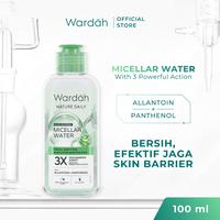 Gambar WARDAH NATURE DAILY CALM & SOOTHE MICELLAR WATER 100 ML WITH PANTHENOL ALLANTOIN COCOK UNTUK KULIT BERJERAWAT PEMBERSIH WAJAH MAKEUP REMOVER KOSMETIK dari WIN SHOP SOLO undefined 3 Tokopedia