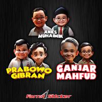 Gambar Stiker Capres Sticker Kartun Prabowo Ganjar Anis UV DTF - amin dari Farrel Sticker undefined 1 Tokopedia