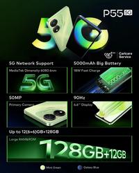 Gambar ITEL P55 5G 6/128GB Garansi Resmi 1 Tahun - Blue dari 3636.Shop undefined 3 Tokopedia