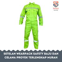 Gambar Setelan Wearpack Safety Baju dan Celana - Seragam Kerja Proyek Murah - Biru BCA/Benhur, L dari Seica Collection undefined 1 Tokopedia