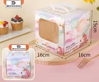 Gambar Box Kue 16x16 x15cm Dus Kue Kotak Kue Tart Box Kue Ultah Sovenir Ultah - Planet Merah dari Boxidn undefined 5 Tokopedia