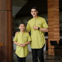 Gambar Baju Koko Couple Ayah Anak Sage Lengan Pendek Pakaian Muslim Keluarga - Dewasa Sage, M dari Gudangclothing.id undefined 4 Tokopedia