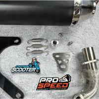 Gambar Knalpot CnC Black ProSpeed FullSystem Vespa Sprint Primavera S LX dari Captain Scooter_NEW undefined 3 Tokopedia