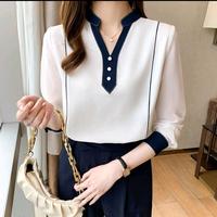 Gambar BRAYVILL FASHION BLOUSE/ATASAN WANITA STYLE KOREA MODEL LUNA - Putih Hitam, M dari BRAYVILL undefined 2 Tokopedia
