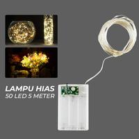 Gambar Lampu Hias Dekorasi Kawat Tenda Camping - Lampu Glamping Baterai 50LED - Multi Color dari Camp Out undefined 5 Tokopedia