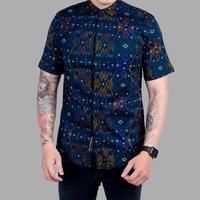 Gambar Kemeja Batik Lengan Pendek Songket Hitam Premium 005 C Terlaris - 6122, XXL dari BATIK TRENDI_NEW undefined 3 Tokopedia
