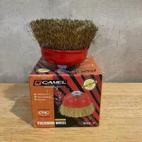 Gambar Sikat mangkok kawat kuning 3 inch cup wire brush / gerinda kawat CAMEL dari N88 SANITARY undefined 2 Tokopedia