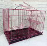 Gambar kandang kelinci / kandang musang / kucing bahan besi galvanis 75x54x46 - Merah dari GALVANIS PROPERTY undefined 1 Tokopedia