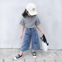 Gambar Celana Kulot Ripped Jeans Anak Perempuan Import - Preloved dari fedenoishop undefined 5 Tokopedia