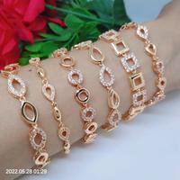 Gambar Gelang Rantai Titanium Xuping Rodium Perhiasan Aksesoris Lapis Emas - #1 dari selma acc bandung undefined 1 Tokopedia