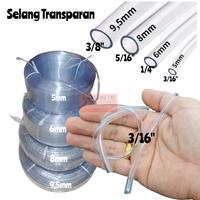 Gambar SELANG KECIL BENING ( SELANG TRANSPARAN ) 5MM, 6MM, 8MM & 9MM - 9,5mm ( 3/8" ) dari Kimia Store LTC undefined 1 Tokopedia