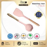Gambar STEIN Bundle Diamond Spatula Set (Soup + Turner) - Amethyst dari Steincookware Official Store undefined 3 Tokopedia
