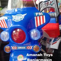 Gambar sepeda anak anak dengan dorongan dan bermusik Polisi dari Amanah Toys Banjarmasin undefined 1 Tokopedia