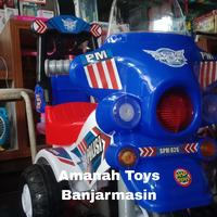 Gambar sepeda anak anak dengan dorongan dan bermusik Polisi dari Amanah Toys Banjarmasin undefined 3 Tokopedia