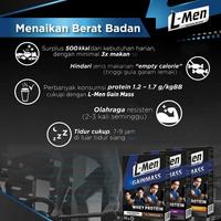Gambar L-Men Gain Mass Chocolate 500 g - Suplemen Penambah Massa Otot Tinggi dari Wuryan undefined 5 Tokopedia