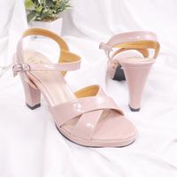 Gambar High heels wanita kondangan hak tinggi 10cm size besar - Cream, 41 dari BernX's Heels undefined 3 Tokopedia