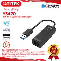 Gambar ADAPTER UNITEK Y3470 USB 3.0 to Gigabit Ethernet Adapter dari Blessing Computer Bali undefined 1 Tokopedia