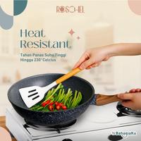 Gambar Spatula Silicone Sutil Silikon Roschel RTS-112 Slotted Turner Beryl - Beige dari WL SHOP1 undefined 3 Tokopedia