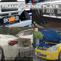 Gambar Frame Plate Custom Standard RI and Euro 3D Look Honda Mugen power dari WARTEMSHOP undefined 3 Tokopedia