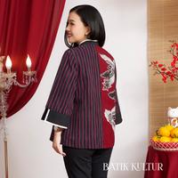 Gambar Batik Kultur Outer - CLO - Magpie Clouds in Scarlet and Rain Fall - XS dari BatikKultur undefined 3 Tokopedia