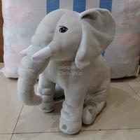 Gambar Boneka Gajah Elephant L Abu Plush toys Gajah Duduk dari Clara Toys_NEW undefined 2 Tokopedia