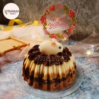 Gambar Birthday Pudding | Puding Ulang Tahun - Coklat dari Foodelica undefined 3 Tokopedia
