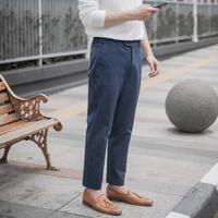 Gambar BlueButton Celana Panjang Pria Chino Celana Ankle Pants Slim Fit Navy - 29, NAVY dari BlueButton undefined 1 Tokopedia