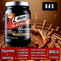 Gambar whey protein isolate dan concentrate L-men platinum 25gram protein - Strawberry dari Fitnese Suplemen Store undefined 4 Tokopedia