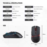 Gambar Fantech WGC3 / WGC-3 Crypto Hybrid Connection Wireless Gaming Mouse - White, Free Mousepad dari TokoTeknoPro undefined 5 Tokopedia