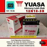 Gambar Aki Motor Binter Mercy, VIAR YUASA 12N10-3B 12 volt 10 Ah Original dari Syafira Aki undefined 4 Tokopedia