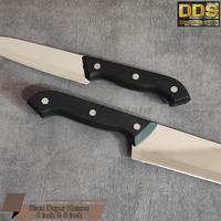 Gambar Pisau Dapur Tajam Stainless Gagang Hitam Pemotong Daging Buah Sayur - 6 inch dari DariDuaSatu undefined 5 Tokopedia