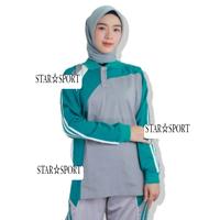 Gambar Baju Kaos Olahraga Pria /wanita / Seragam Baju Olahraga Lengan Panjang - Hijau Toska, M dari STARSPORT85 undefined 1 Tokopedia