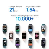 Gambar HUAWEI WATCH FIT SE Amoled GPS Special Edition Smartwatch 1.64 HD resm - Hitam dari Thewisest Okesop undefined 5 Tokopedia