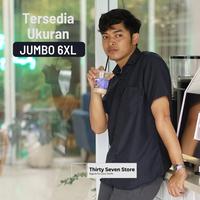 Gambar Thirty Seven Store Baju Kemeja Pria Big Size Lengan Pendek Abu Abu Muda Casual Jumbo 6XL Katun Poplin Lembut Adem Nyaman Dipakai - Abumuda, L dari Thirtyseven Store undefined 4 Tokopedia