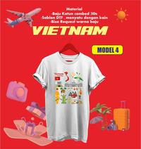 Gambar BAJU-KAOS OLEH OLEH VIETNAM BANYAK MODEL 2 - Model 4, L dari mafashionjkt undefined 4 Tokopedia