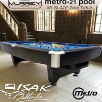 Gambar Murrey Metro-21 PRO TV 9 ft Slate Pool Table Meja Billiard Biliar Asli dari ARAS BILLIARD undefined 5 Tokopedia