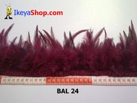 Gambar Bulu Ayam Lancip Merah wine (BAL 24) dari ikeyashop undefined 1 Tokopedia
