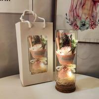 Gambar Bucket Bunga Dekorasi Artificial Flower Bucket Lampu LED Valentine 1 - Merah dari WACO STORE JKT undefined 1 Tokopedia