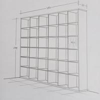 Gambar Meja Island + Rak Display Open Shelf dari Timeture Interior undefined 2 Tokopedia