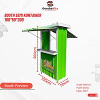 Gambar Booth Container 100x50x200 dari GerobaKita undefined 1 Tokopedia